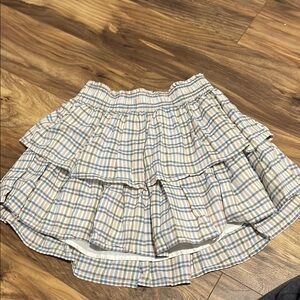 Plaid Ruffle Skirt